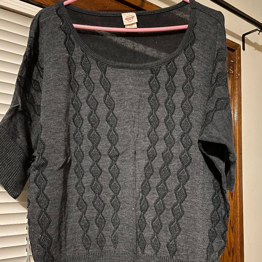 Mossimo Grey Dolman Sleeve Sweater